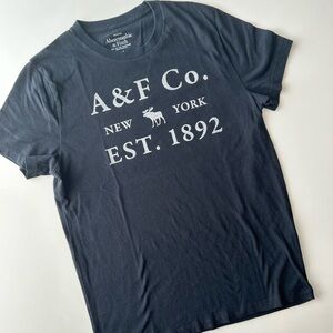 Abercrombie & Fitch Men's Navy T-Shirt